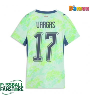 Schweiz Ruben Vargas #17 Replik Auswärtstrikot Damen WM 2026 Kurzarm